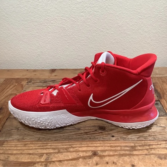 Nike Kyrie 7 TB Men's University Red White Basketball Shoes - Picture 2 of 8